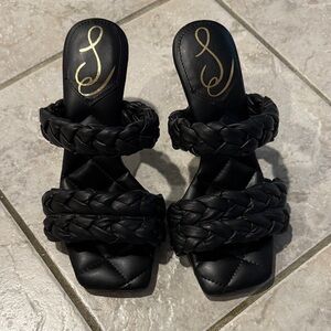 Sam Edelman Black Braided Sandals